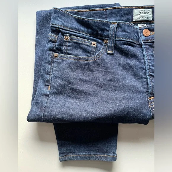 Petite J. Crew Trademark Toothpick Skinny Jeans - Size 12P - Picture 9 of 15
